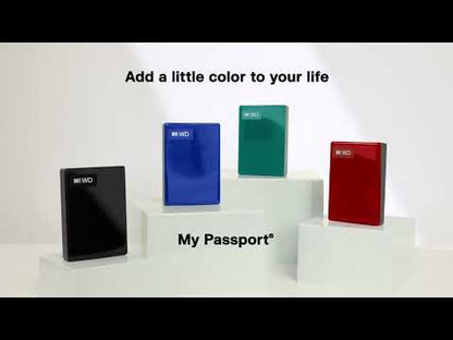 כונן קשיח חיצוני WD My Passport USB-C 4TB שחור