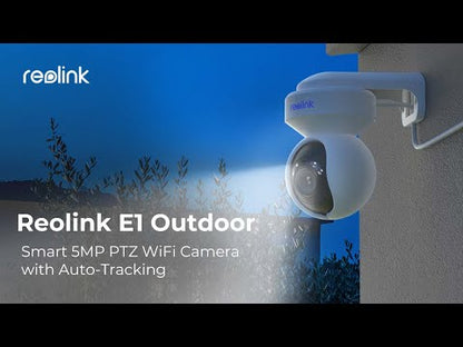 מצלמת אבטחה חיצונית Reolink E1 Outdoor Smart 5MP Ptz Wi-Fi