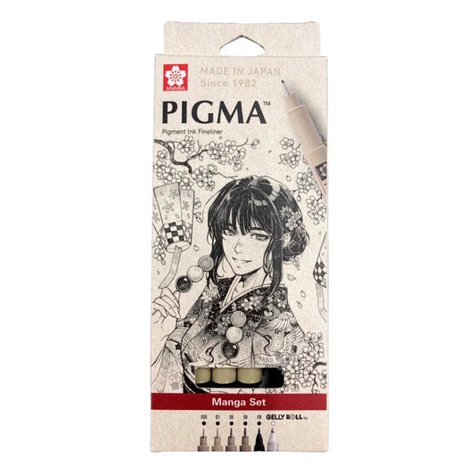 סט רפידוגרף מנגה Sakura Pigma - Kit Manga Basic