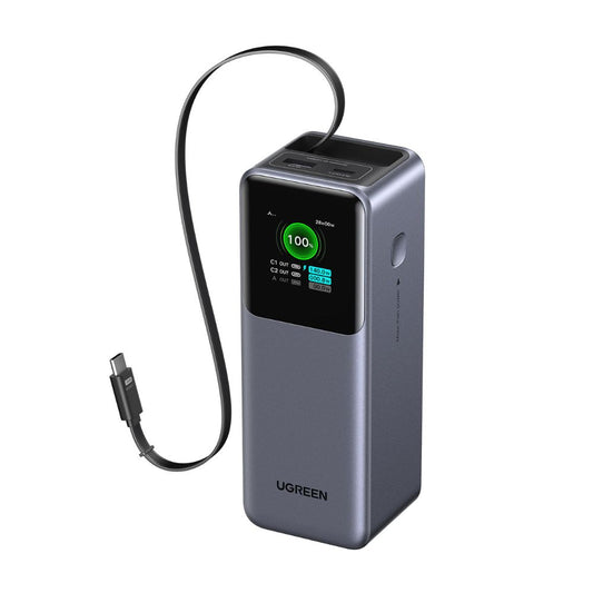 סוללת גיבוי Ugreen עם כבל מובנה Nexode 20000mah 165w 2c1a