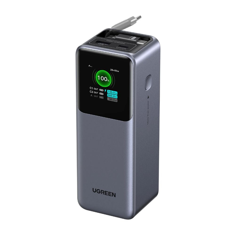 סוללת גיבוי Ugreen עם כבל מובנה Nexode 20000mah 165w 2c1a