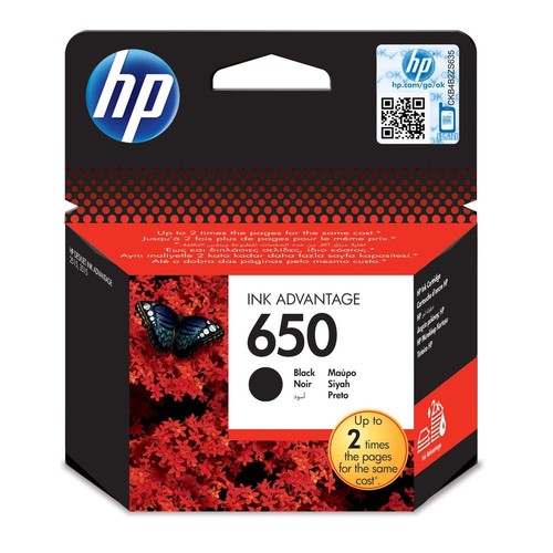 ראש דיו שחור HP 650